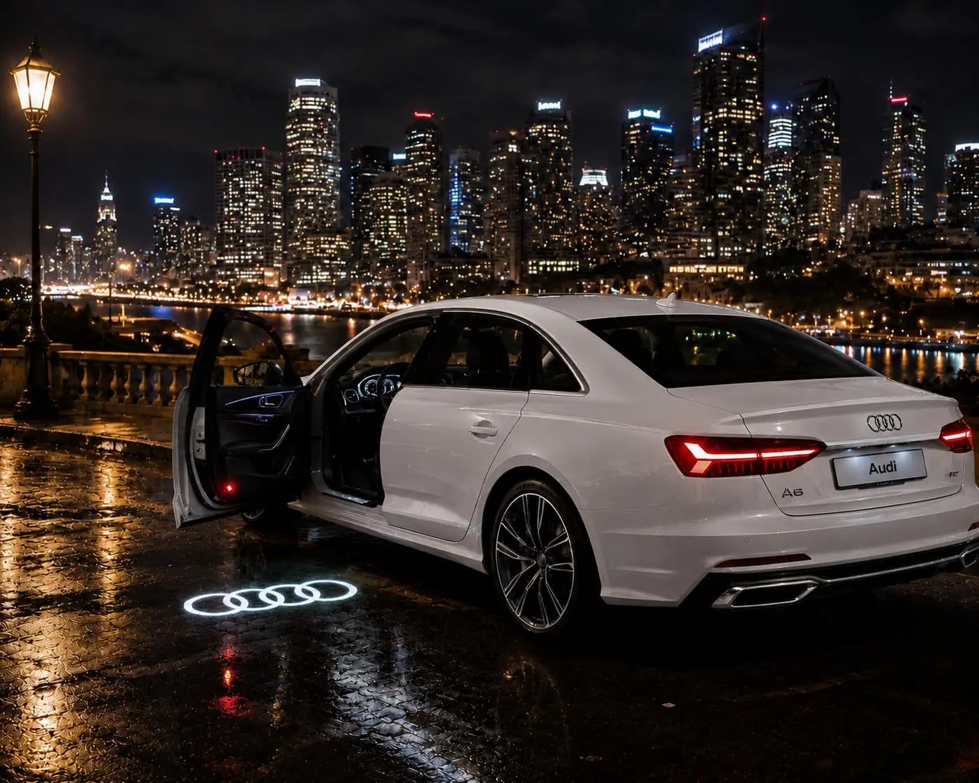 Audi mansión logo 4 aros