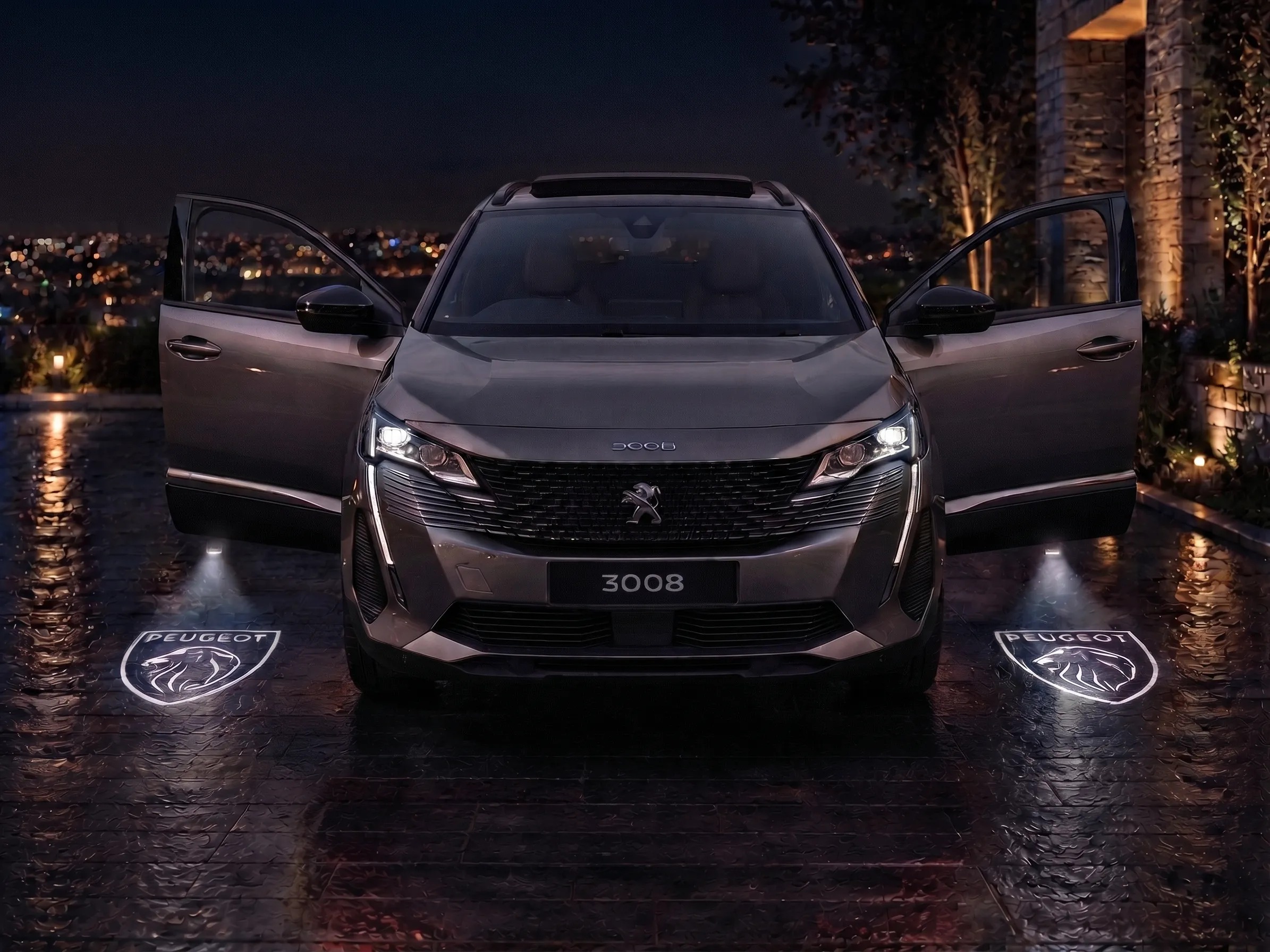 Peugeot frontal gris doble