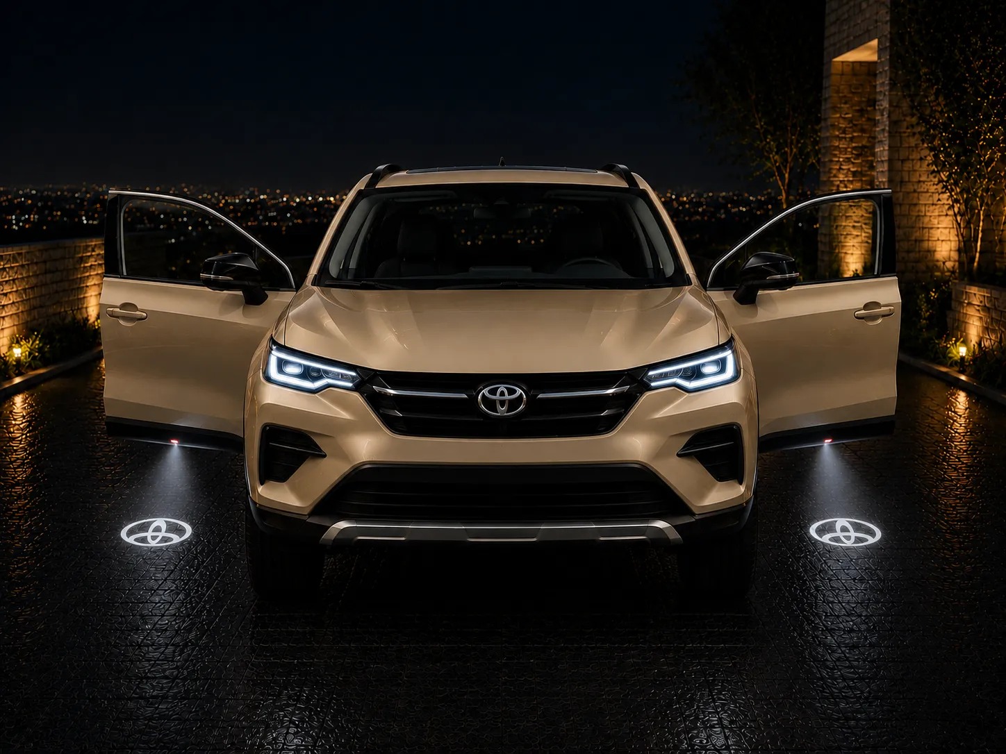 Toyota frontal dorado